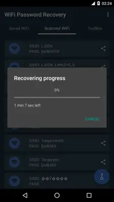 WiFi Password Recovery android App screenshot 3